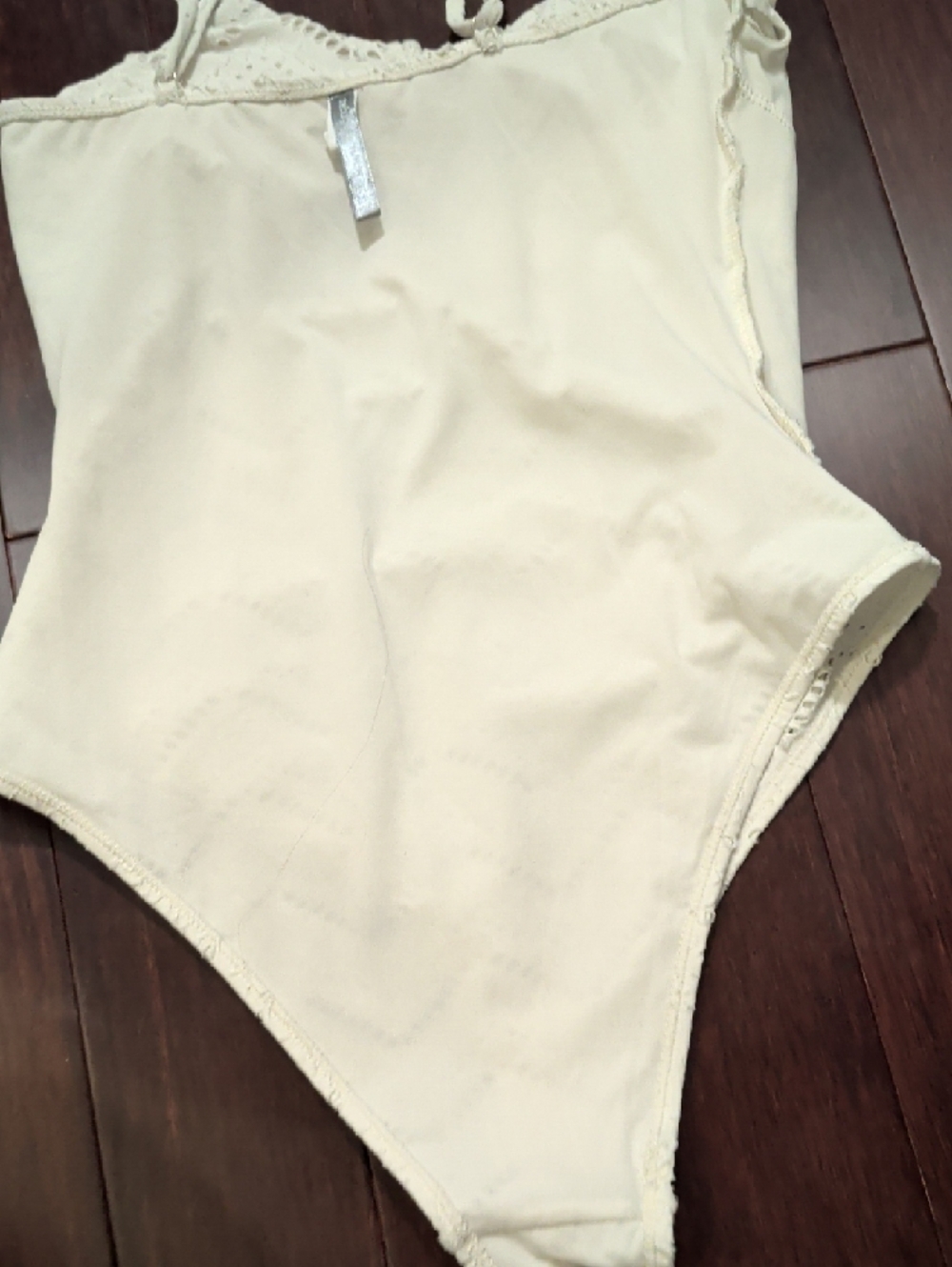 refuge White Eyelet One-Piece Swimsuit - Picture 8 of 8